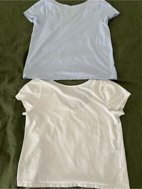 Women’s Short Sleeve Tee - Light Blue & White - Gap